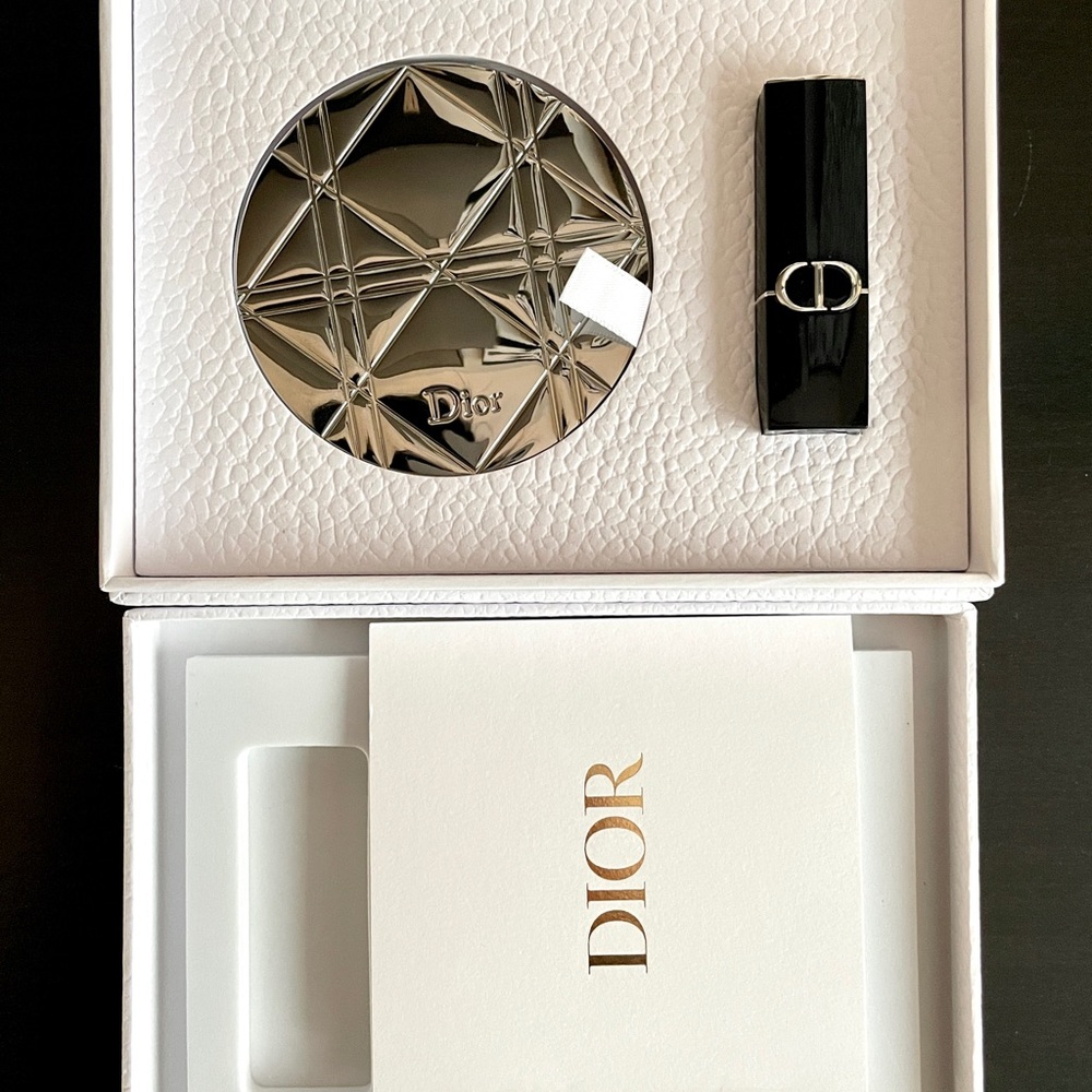 Dior Rouge Lipstick 720 mini & Compact Mirror Gift Set Limited Edition NIB